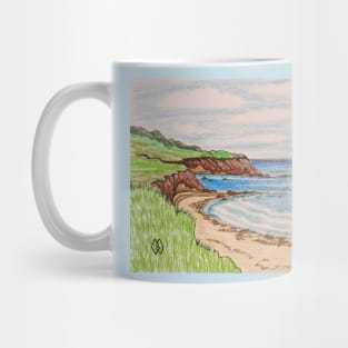 Overlooking the Bluff at Sea Mug